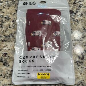 New in bag figs compression socks